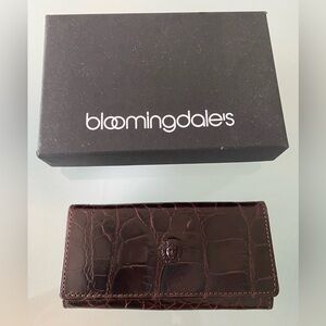 NEW Gianni VERSACE KEYS holder/wallet Leather crocodile imprint ITALY